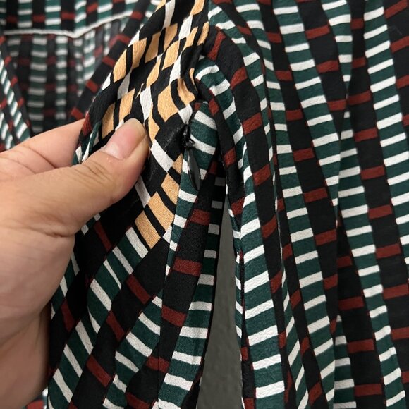 Maeve by Anthropologie Multicolor Geometric Long Sleeve Tunic Dress Size 2 - Picture 3 of 8